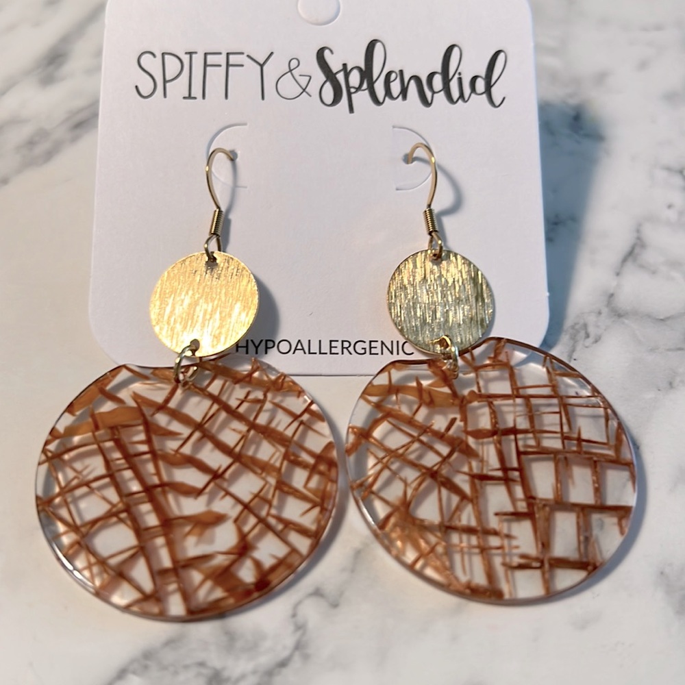 Dangle earrings / pumpkin spice